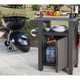 Unity m�anyag kerti grill asztal barna 93L