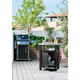Unity m�anyag kerti grill asztal barna 93L