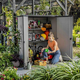 Duotech High Store Plus festhet� m�anyag kerti t�rol� barn�s - sz�rke