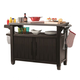 Unity XL m�anyag kerti grill asztal barna 183L