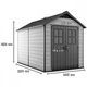 Newton 7511 m�anyag kerti t�rol� h�z sz�rke