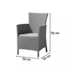 Iowa m�anyag rattan hat�s� kerti sz�k grafit - h�v�s sz�rke