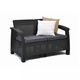 Corfu Set m�anyag kerti b�tor garnit�ra grafit - h�v�s sz�rke