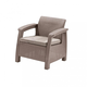 Corfu m�anyag kerti fotel cappuccino - homok