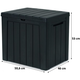 Urban Storage Box m�anyag kerti t�rol� l�da antracit sz�rke