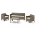 Orlando set with 3 seat sofa m�anyag kerti b�tor szett cappuccino