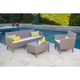 Salemo 3 seater m�anyag kerti b�tor szett cappuccino - homok