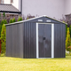 MIR 1008 kerti f�m t�rol� h�z antracit sz�rke