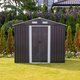 MIR 1008 kerti f�m t�rol� h�z antracit sz�rke