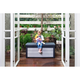 Denali Kerti m�anyag kerti t�rol� l�da 265L barn�s - sz�rke