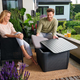 Luzon Plus m�anyag kerti asztal grafit sz�rke