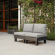 Elements m�anyag kerti k�t szem�lyes kanap� grafit sz�rke, p�rn�val