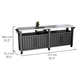 Unity Chef m�anyag kerti grill asztal 415L grafit sz�rke