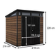 Signature Pent 7x7 m�anyag kerti h�z di�