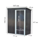 Montana 3x5 f�m kerti t�rol� h�z antracit sz�rke
