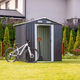 MIR0608 kerti f�m t�rol� h�z antracit sz�rke