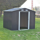 Alaska 6x8 f�m kerti t�rol� h�z antracit sz�rke