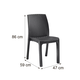 Vanda m�anyag rattan hat�s� kerti sz�k grafit sz�rke