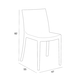 Pirlo m�anyag kerti sz�k grafit sz�rke