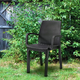 Verdi m�anyag rattan hat�s� kerti karf�s sz�k grafit sz�rke
