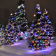 Crystalline toldhat� LED f�nyf�z�r, 800 cm, 100 db MULTI LED, �tl�tsz� k�bel, K�l- �s belt�ri