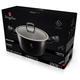 Berlinger Haus Black Silver magas l�bas m�rv�ny bevonattal, fed�vel, 20 cm
