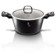 Berlinger Haus Black Silver magas l�bas m�rv�ny bevonattal, fed�vel, 20 cm