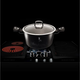 Berlinger Haus Black Silver magas l�bas m�rv�ny bevonattal, fed�vel, 20 cm