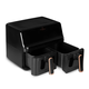 Berlinger Haus Black Rose Collection Air Fryer dupla kosar� forr� leveg�s s�t� �tl�tsz� ablakokkal