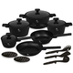 Berlinger Haus Matte Black Collection 15 r�szes ed�nyk�szlet tit�n bevonattal