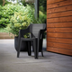 Bilboa alacsonyt�ml�s m�anyag kerti karf�s sz�k fekete