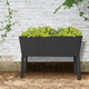 Splendor rattan hat�s� m�anyag kerti vir�gl�da antracit sz�rke 120L