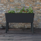 Splendor rattan hat�s� m�anyag kerti vir�gl�da antracit sz�rke 120L