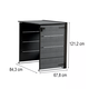 Hide away m�anyag kerti k�lt�ri szemetes t�rol� kieg�sz�t� elem sz�rke 240L