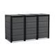 Hide away m�anyag kerti k�lt�ri szemetes t�rol� kieg�sz�t� elem sz�rke 240L