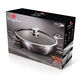 Berlinger Haus Carbon Pro Collection wok fed�vel, m�rv�ny bevonattal, 30 cm
