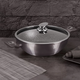 Berlinger Haus Carbon Pro Collection wok fed�vel, m�rv�ny bevonattal, 30 cm