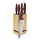 Berlinger Haus Leonardo Collection 6 r�szes rozsdamentes ac�l k�sk�szlet sz�gletes bambusz k�start� 
