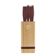 Berlinger Haus Leonardo Collection 6 r�szes rozsdamentes ac�l k�sk�szlet sz�gletes bambusz k�start� 