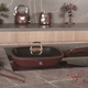 Berlinger Haus Leonardo Collection grill serpeny� tit�n bevonattal, fed�vel