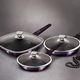 Berlinger Haus Purple Eclipse Collection 6 r�szes serpeny�k�szlet tit�n bevonattal, fed�vel
