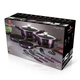 Berlinger Haus Purple Eclipse 10 r�szes ed�nyk�szlet tit�n bevonattal, kiszed�kkel