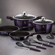 Berlinger Haus Purple Eclipse 10 r�szes ed�nyk�szlet tit�n bevonattal, kiszed�kkel
