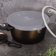 Berlinger Haus Metallic Line Shine Black Edition l�bas m�rv�ny bevonattal, fed�vel, 24 cm