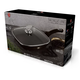 Berlinger Haus Metallic Line Shine Black Edition grill serpeny� m�rv�ny bevonattal, fed�vel, 28 cm, 