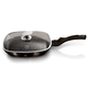 Berlinger Haus Metallic Line Shine Black Edition grill serpeny� m�rv�ny bevonattal, fed�vel, 28 cm, 
