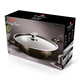 Berlinger Haus Metallic Line Shine Black Edition wok fed�vel, m�rv�ny bevonattal, 30 cm