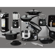 Berlinger Haus Matte Black Collection palacsintas�t� tit�n bevonattal