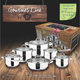 Blaumann Gourmet Line Jumbo 12 r�szes rozsdamentes ac�l ed�nyk�szlet