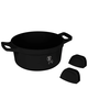 Berlinger Haus Black Rose Collection magas l�bas tit�n bevonattal, fed�vel, 24 cm